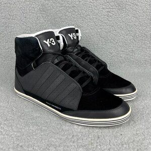 Y-3 Honja High Mens 8.5 Shoes Black White Reflective 3M Adidas Y3 2011 Yohji 3